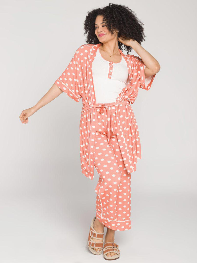 Conjunto Estampado com Calça e Kimono-Pijama-Mammy.b