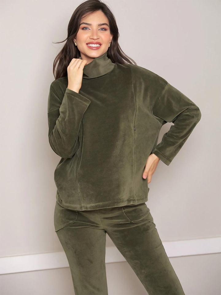 Blusa Amamentação em Plush-Blusa-Mammy.b