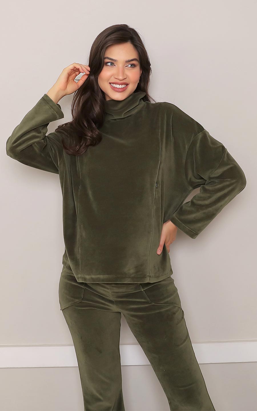 Blusa Amamentação em Plush-Blusa-Mammy.b