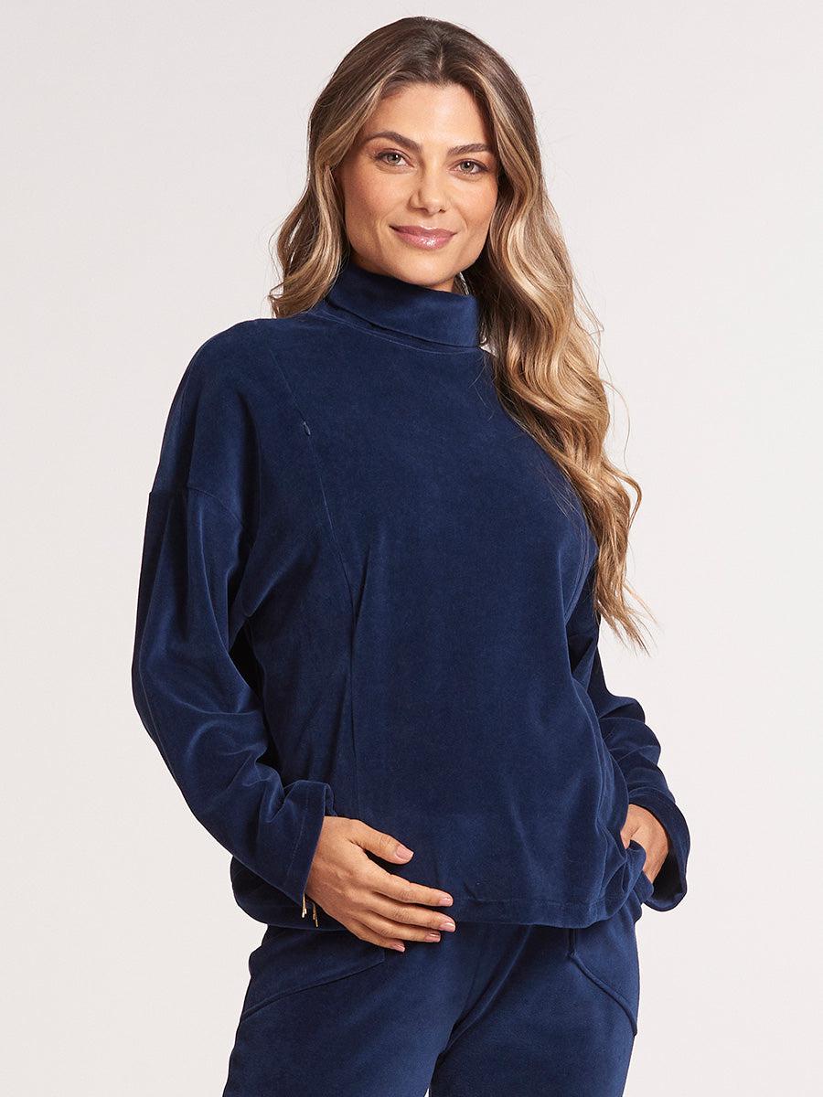 Blusa Amamentação em Plush-Blusa-Mammy.b