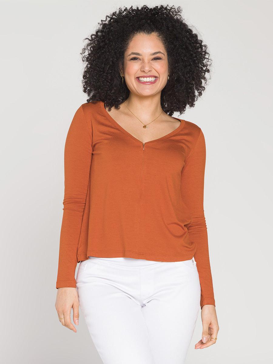 Pack com 2 Blusas Amamentação Marselha Manga Longa-Bundle-Mammy.b