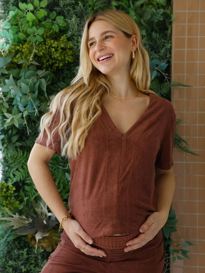 Blusa para Amamentação Atoalhada-Blusa-Mammy.b