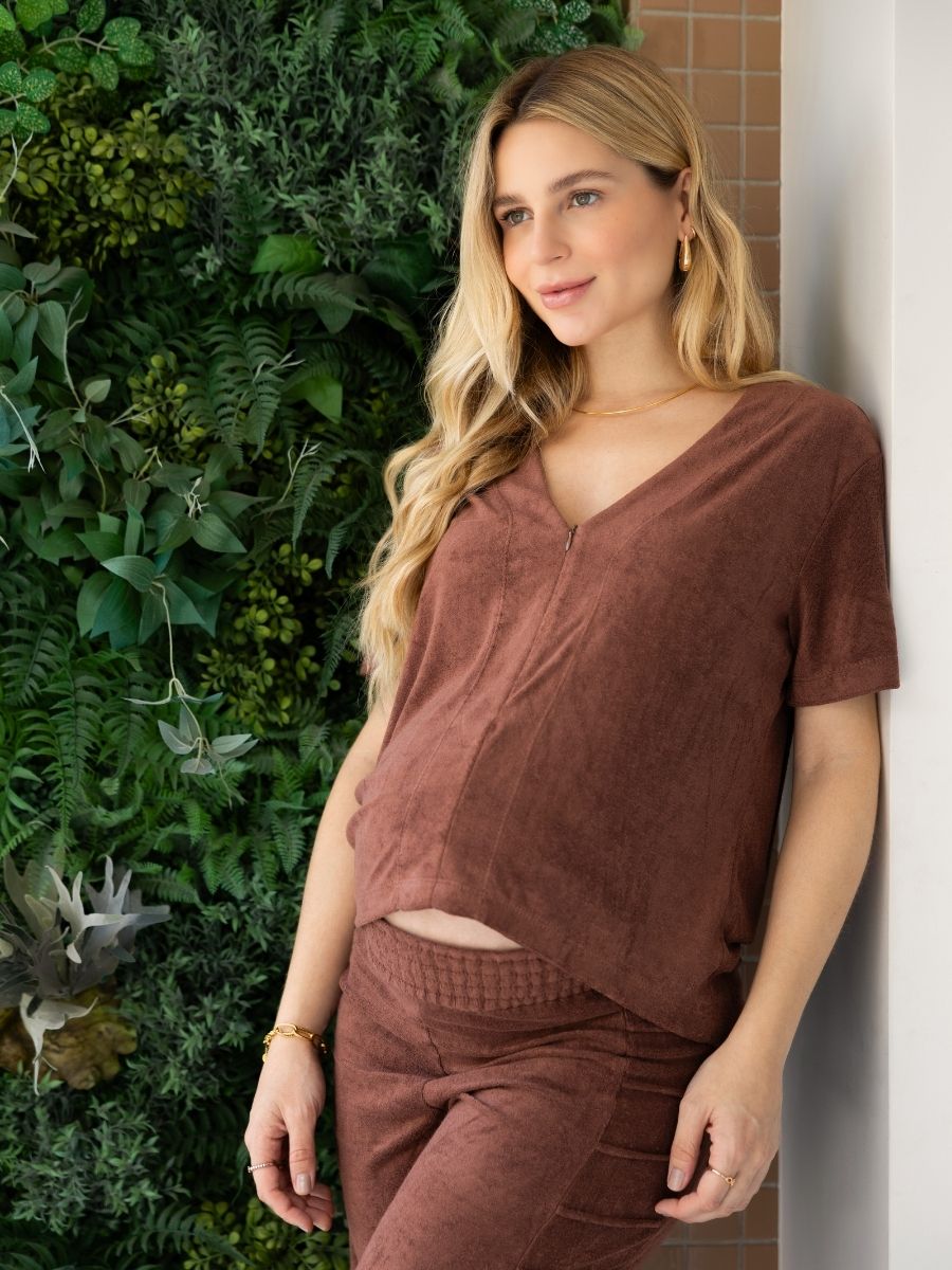 Blusa para Amamentação Atoalhada-Blusa-Mammy.b