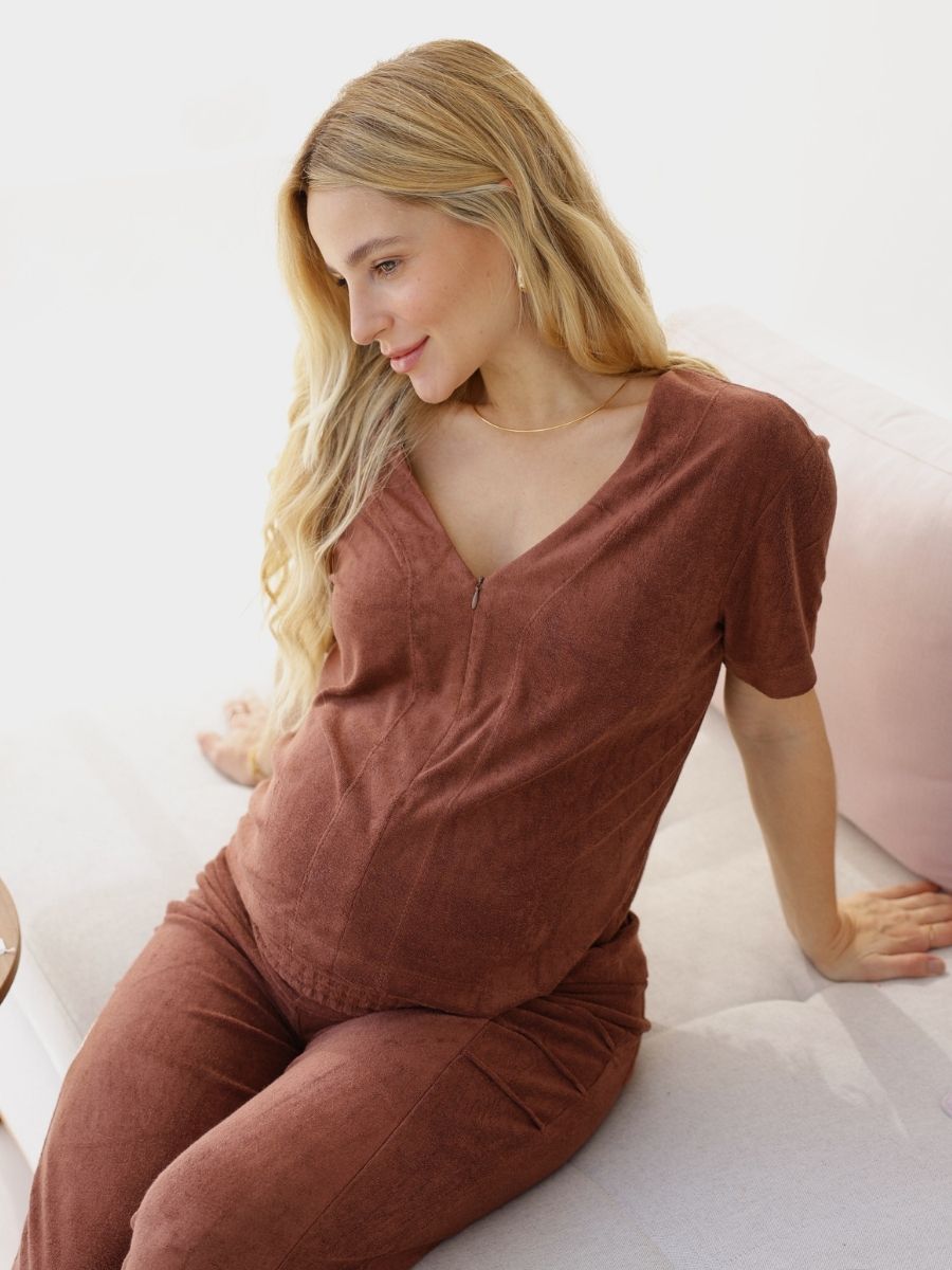 Blusa para Amamentação Atoalhada-Blusa-Mammy.b