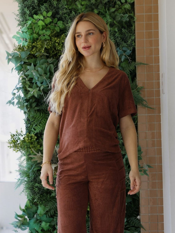 Blusa para Amamentação Atoalhada-Blusa-Mammy.b