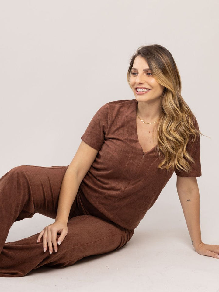 Blusa para Amamentação Atoalhada-Blusa-Mammy.b