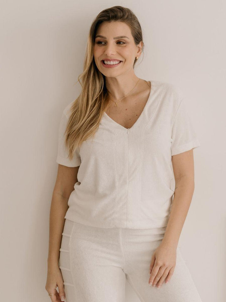 Blusa para Amamentação Atoalhada-Blusa-Mammy.b