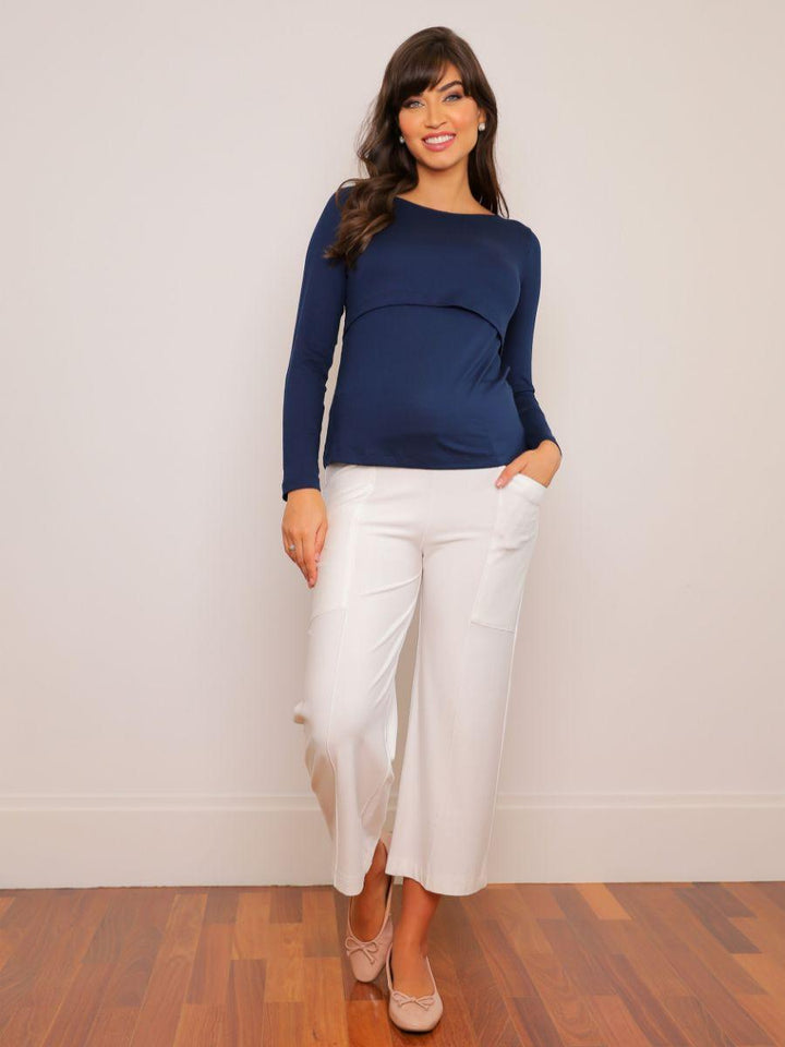 Blusa para Amamentação Up & Down Manga Longa-Blusa-Mammy.b