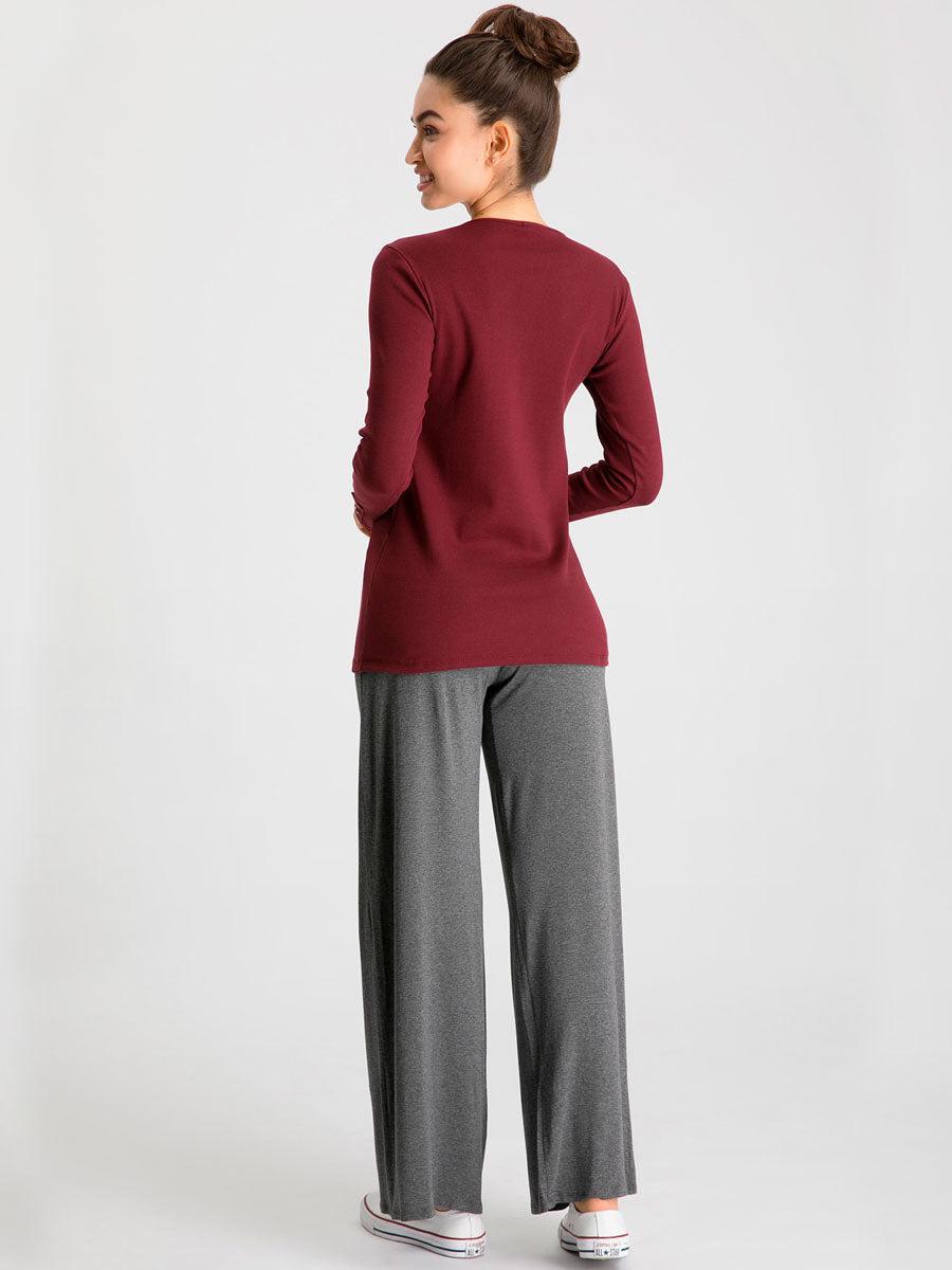 Blusa para amamentar em rib algodão-Blusa-Mammy.b