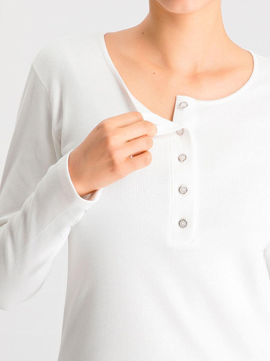 Blusa para amamentar em rib algodão-Blusa-Mammy.b