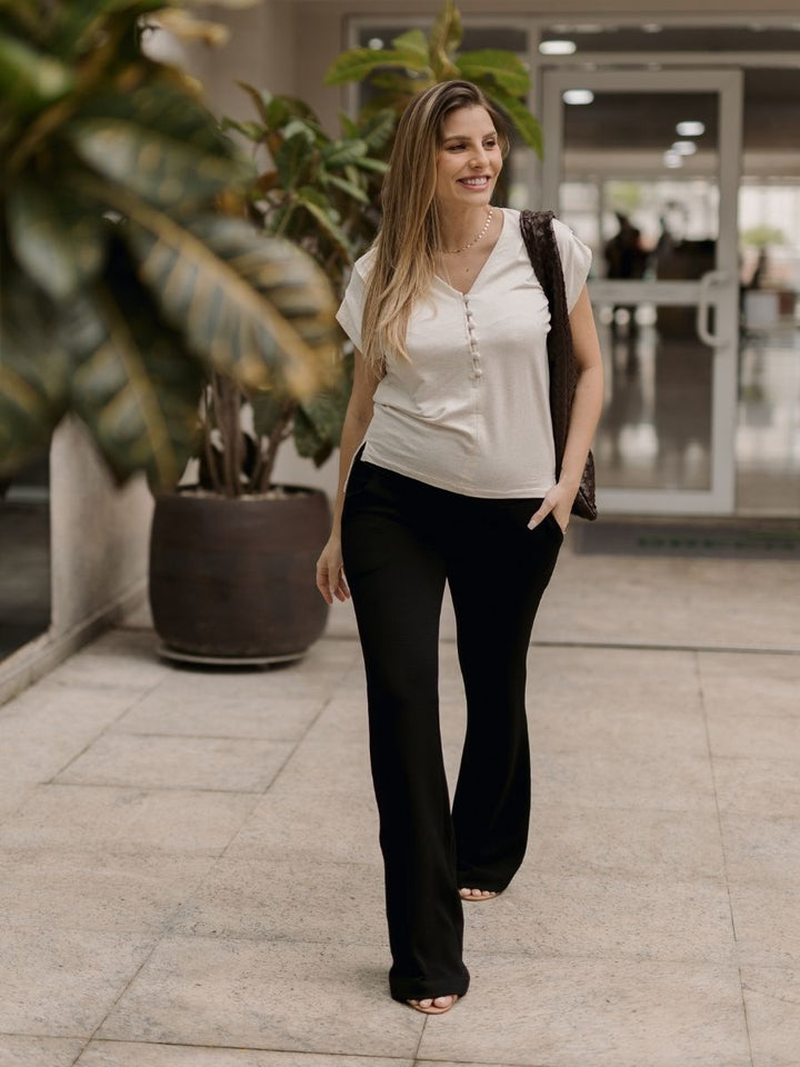 Calça Flare para Gestante Malu-Calça-Mammy.b