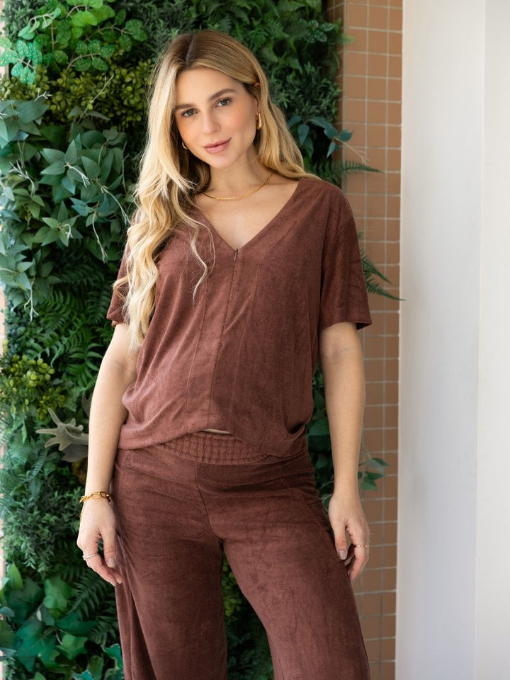 Calça Gestante Atoalhada-Calça-Mammy.b