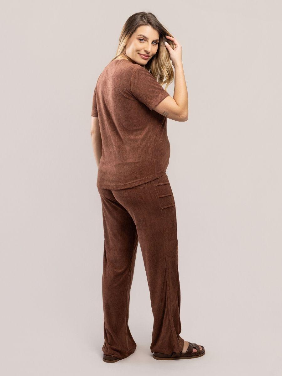 Calça Gestante Atoalhada-Calça-Mammy.b