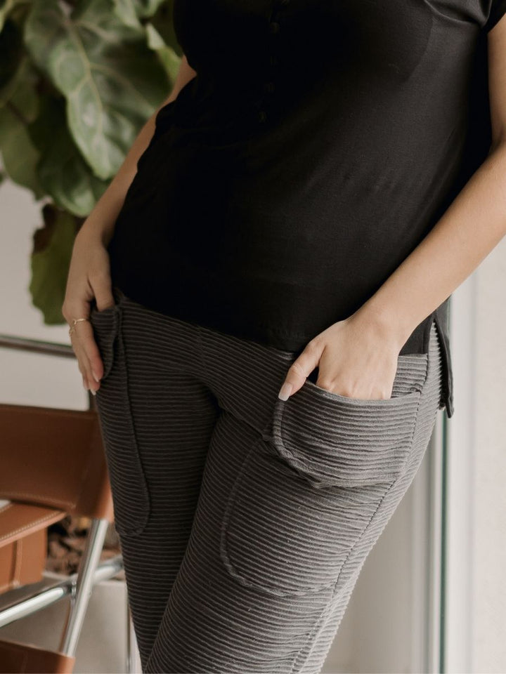 Calça Gestante Classic Wave-Calça-Mammy.b