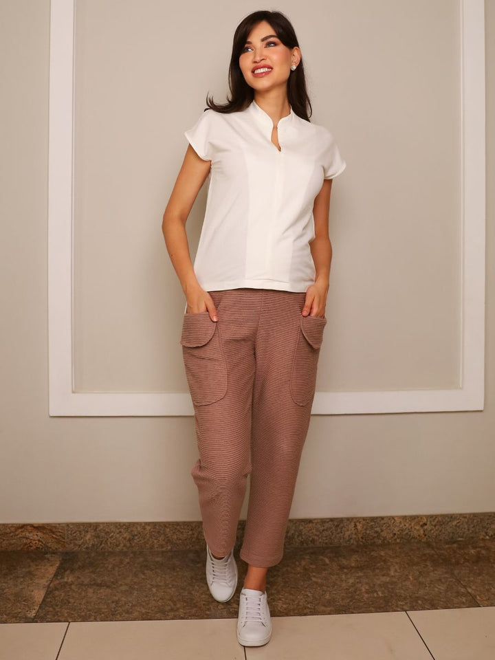 Calça Gestante Classic Wave-Calça-Mammy.b