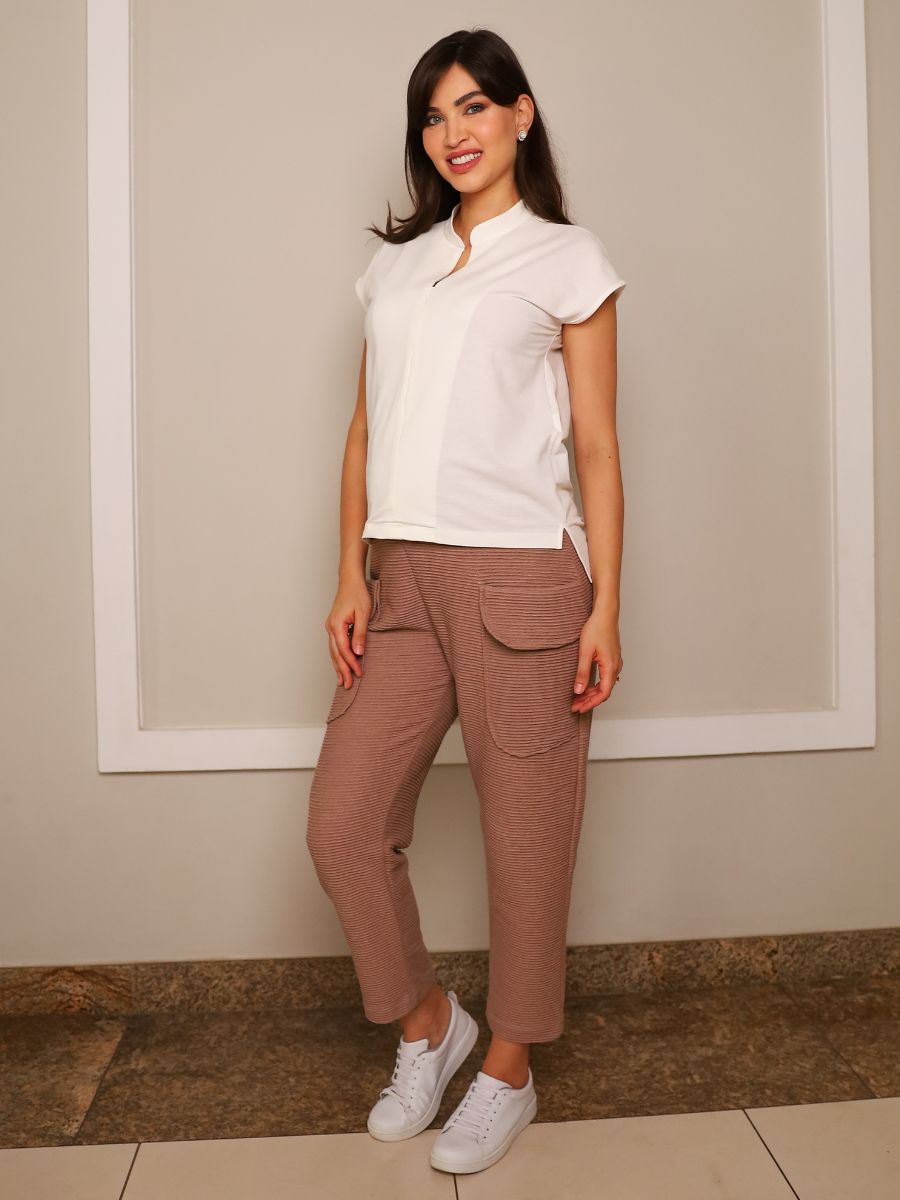 Calça Gestante Classic Wave-Calça-Mammy.b