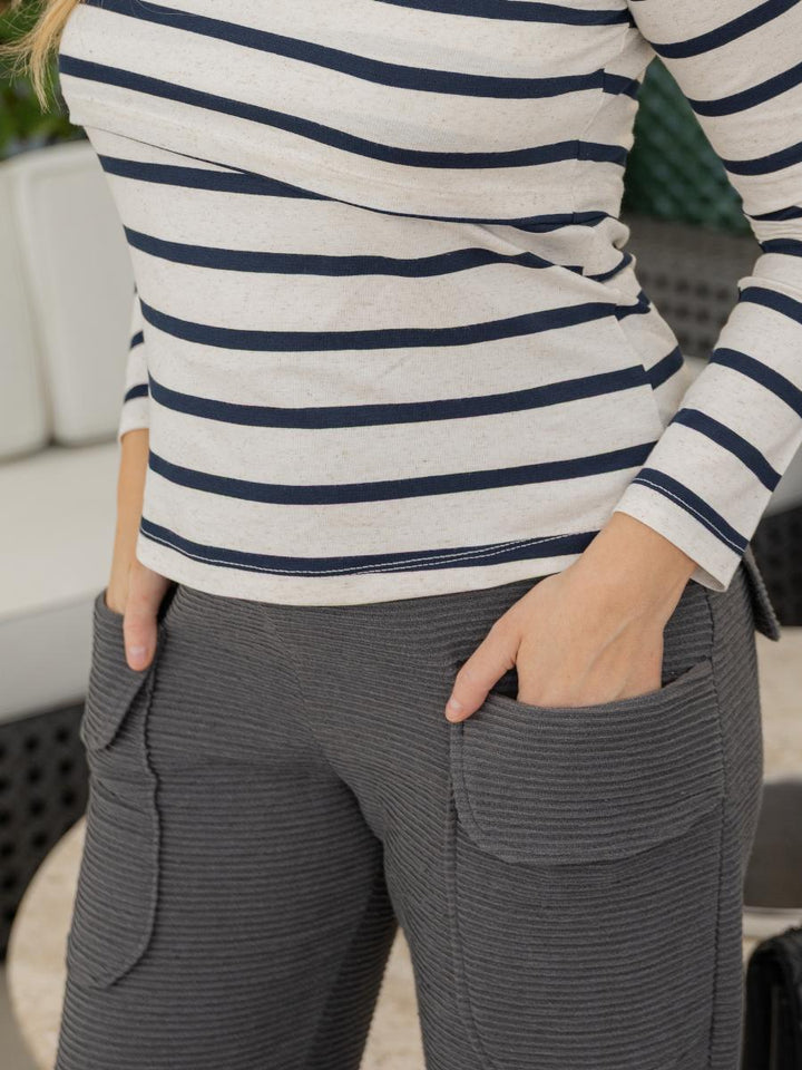 Calça Gestante Classic Wave-Calça-Mammy.b