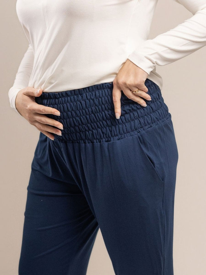 Calça Gestante com Cós em Lastex-Calça-Mammy.b