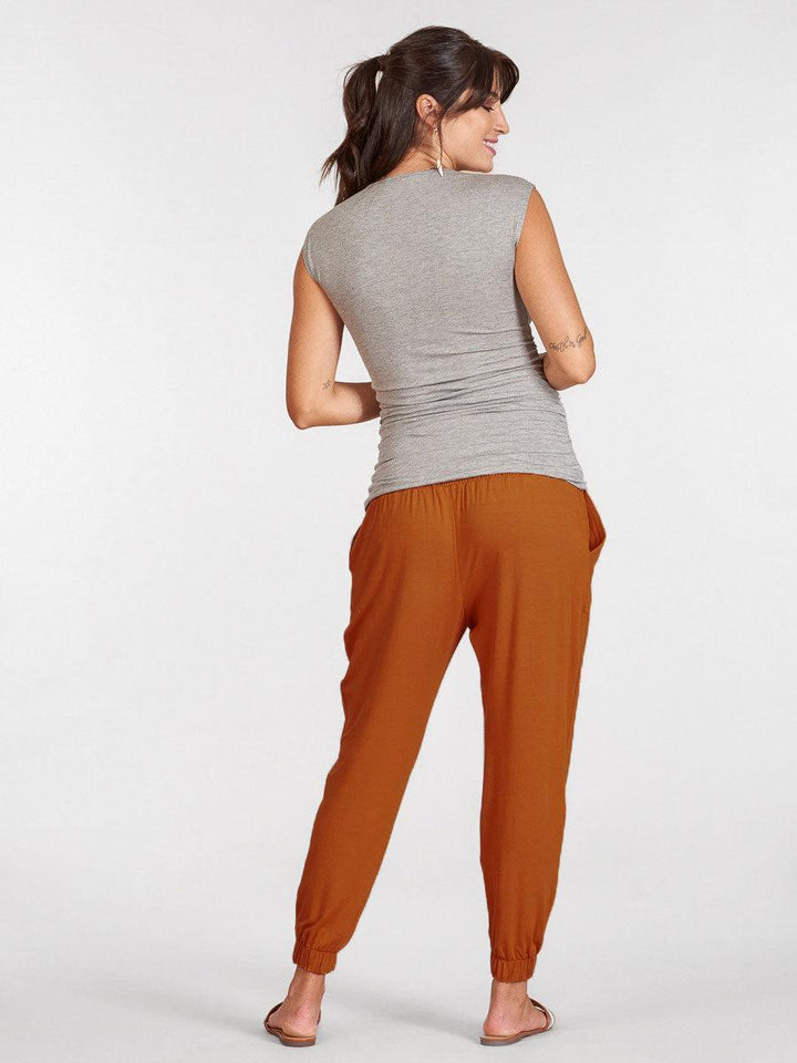 Calça Gestante com Cós em Lastex-Calça-Mammy.b