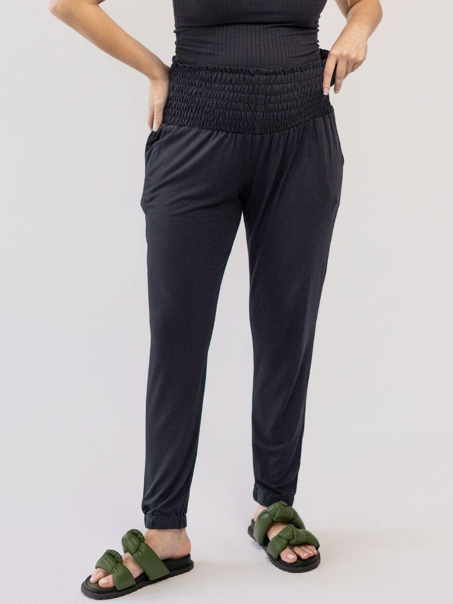 Calça Gestante com Cós em Lastex-Calça-Mammy.b