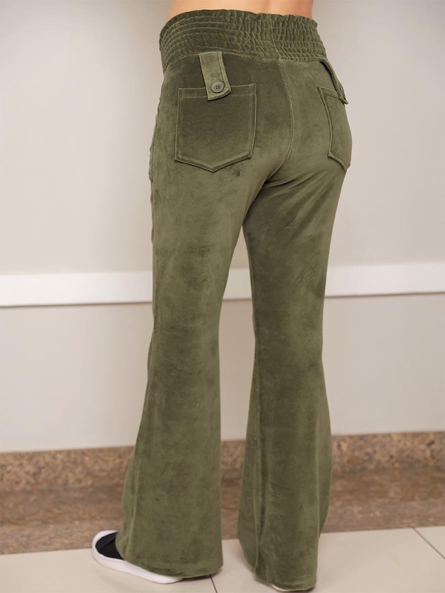 Calça Gestante Flare em Plush-Calça-Mammy.b