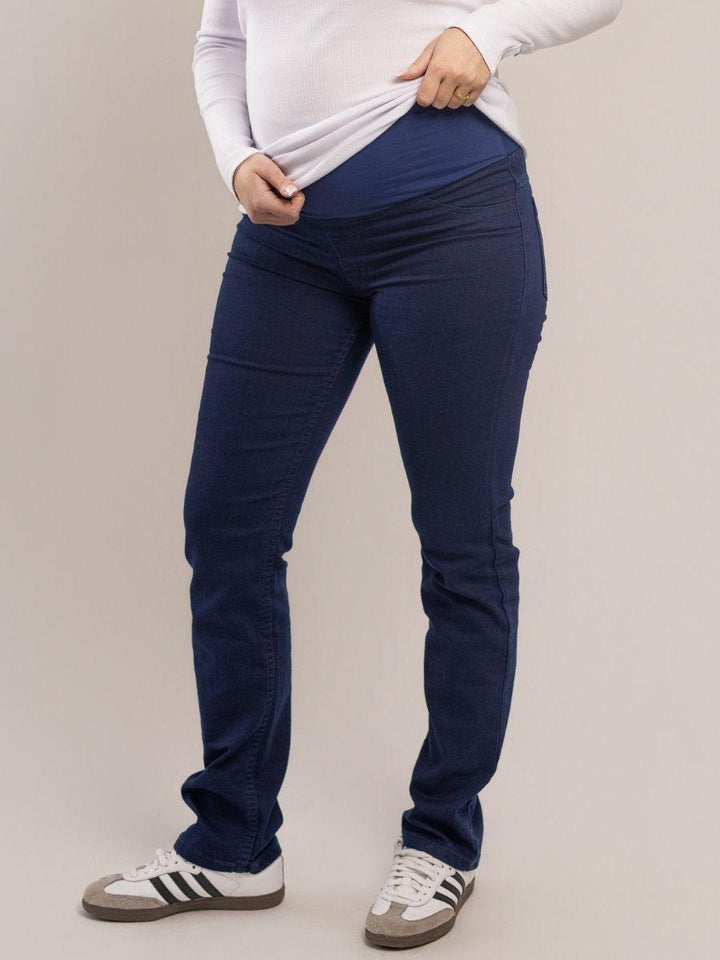Calça Jeans Gestante Reta-Calça-Mammy.b