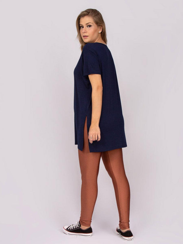 Camisão Gestante com Decote V-Blusa-Mammy.b