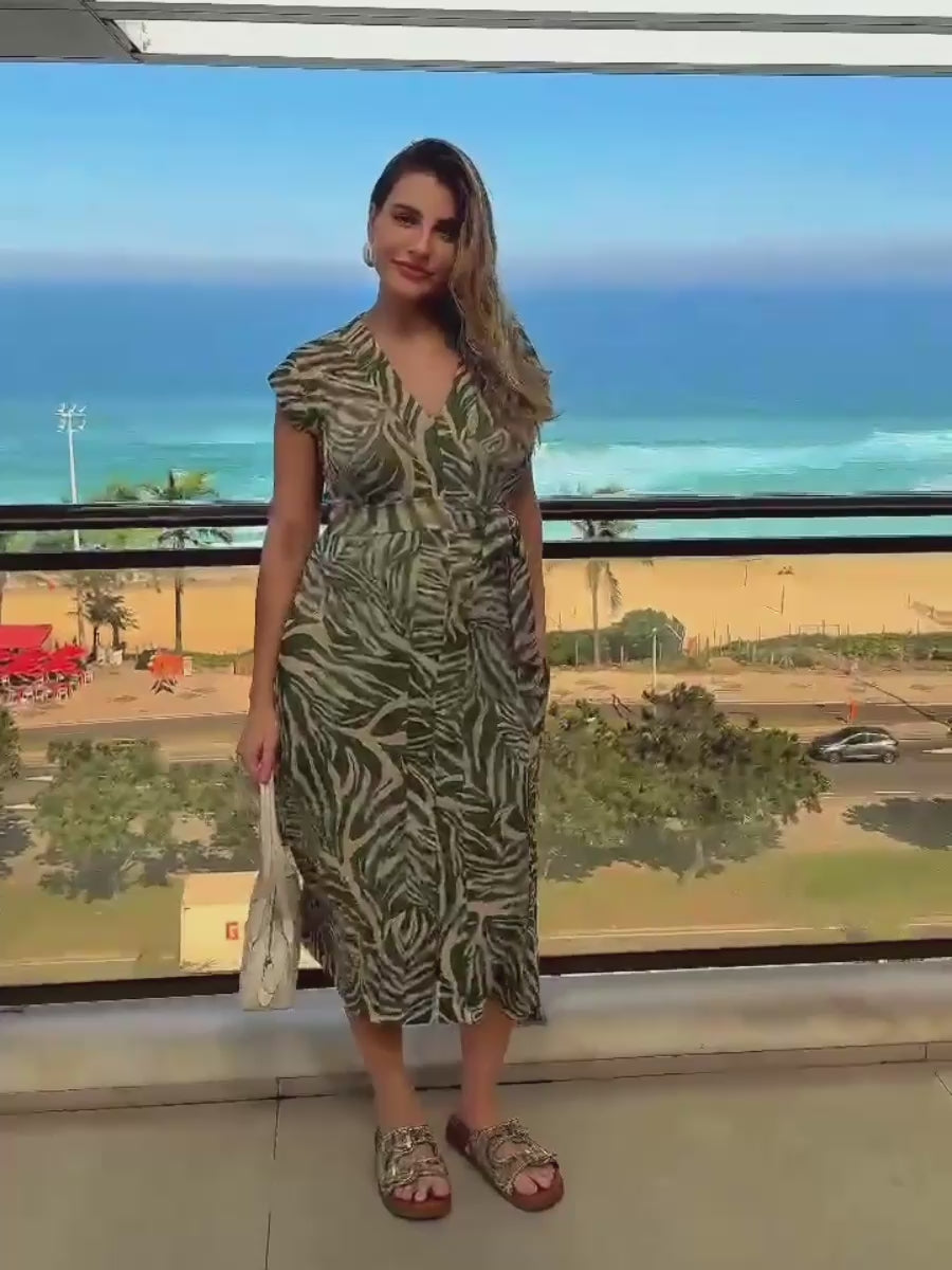 Vestido Amamentação Aurora Estampado