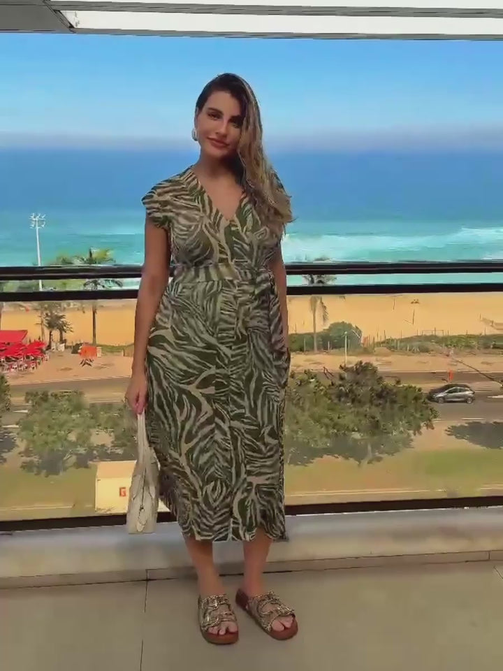 Vestido Amamentação Aurora Estampado