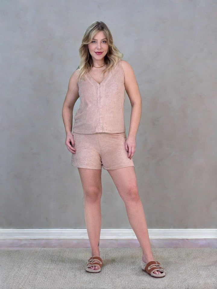 Regata de Amamentação Atoalhada Marselha-Blusa-Mammy.b