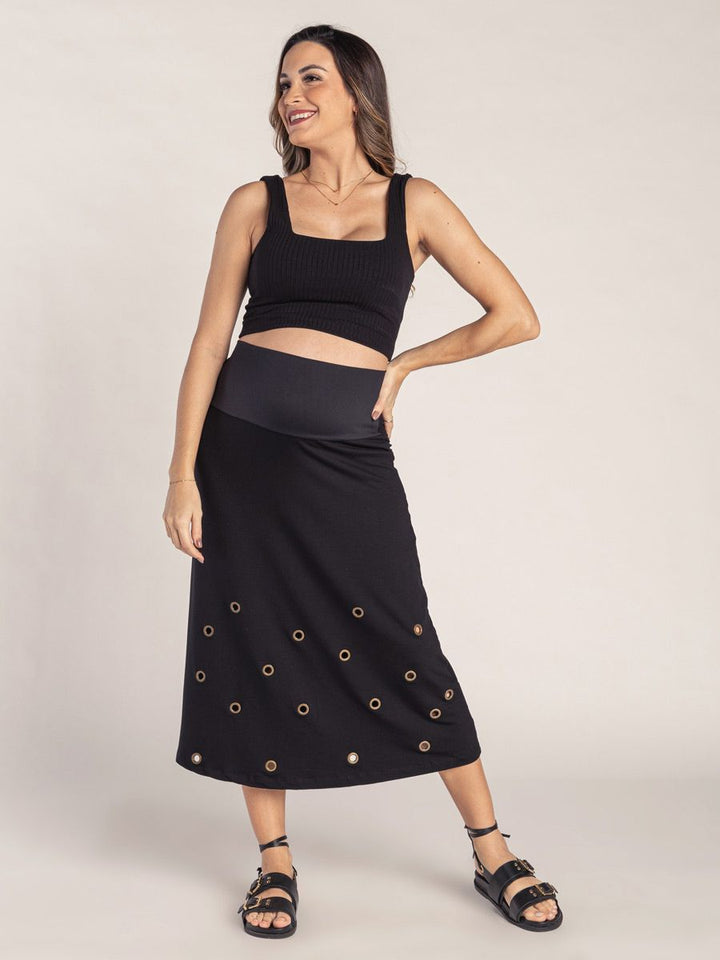 Saia Olivia com detalhe em ilhós-Saia-Mammy.b