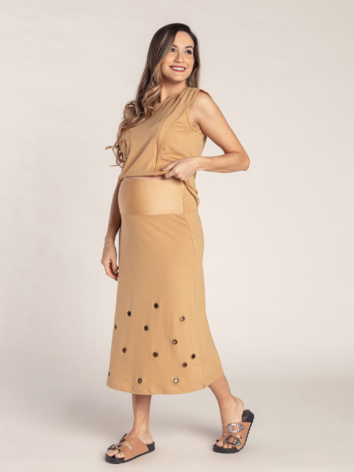 Saia Olivia com detalhe em ilhós-Saia-Mammy.b