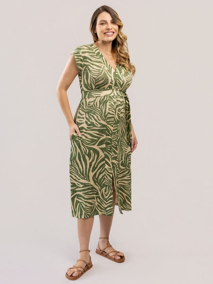 Vestido Amamentação Aurora Estampado-Vestido-Mammy.b